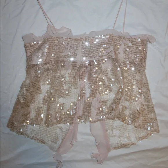 Zara Blush Pink Chiffon Blouse - Picture 3 of 3